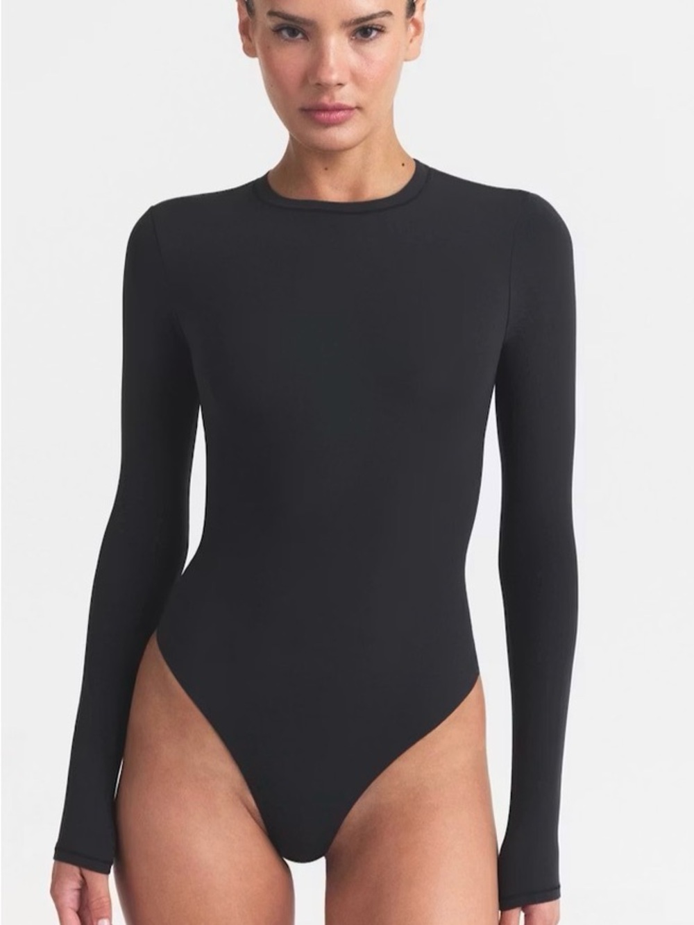 NWOT SKIMS Long Sleeve Crew Neck BodySuit Size Small